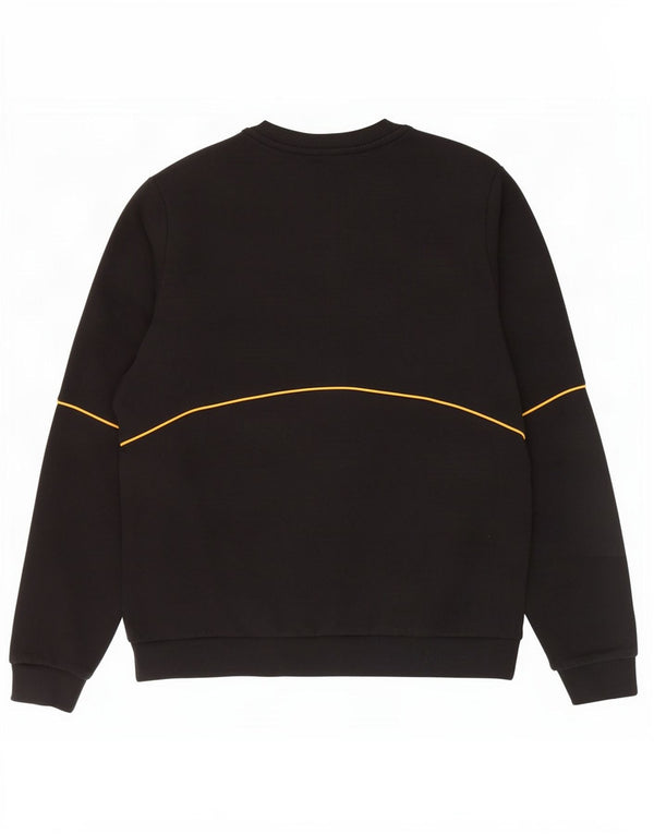 New Balance Uomo Felpa Maglione Piccolo Cotone a Righe Nere