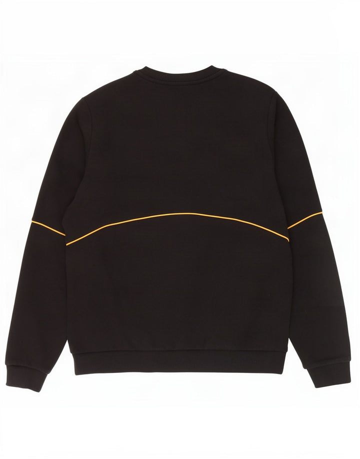 New Balance Uomo Felpa Maglione Piccolo Cotone a Righe Nere
