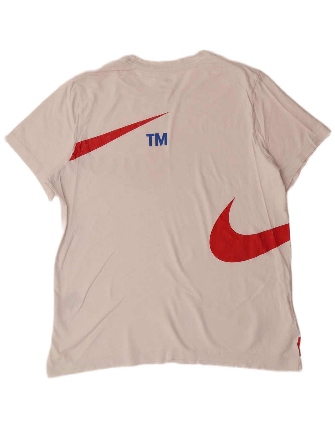 T-shirt grafica da uomo NIKE Top XL in cotone bianco