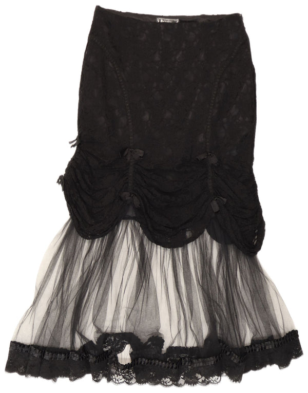 Gonna a sirena da donna Laughing Vampire UK 14 Large W34 Black Gothic