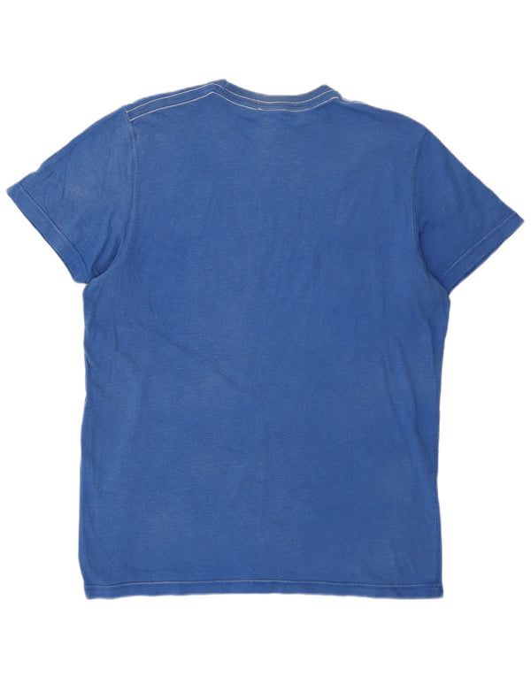 T-shirt con grafica muscolare da uomo Abercrombie & Fitch XL in cotone blu