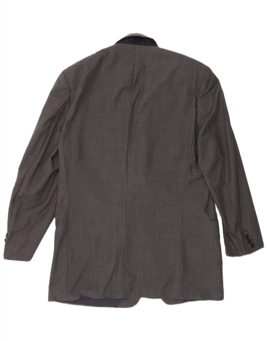 Giacca blazer da uomo a 2 bottoni Hugo Boss UK 42 XL lana vergine grigia