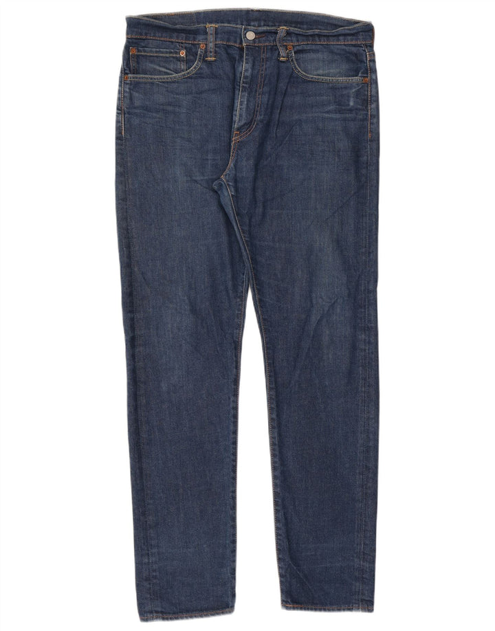 Levi's Uomo 508 Regular Tapered Jeans W34 L32 Cotone Blu