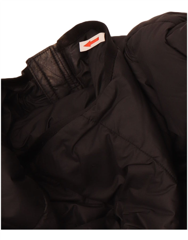 Giacca imbottita con cappuccio da donna Adidas UK 12 Medium Nero Poliestere