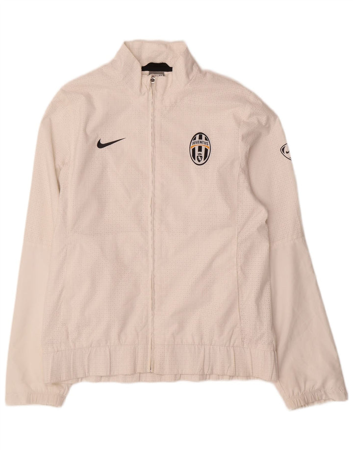 Giacca da tuta da uomo Nike Juventus UK 38/40 poliestere bianco medio
