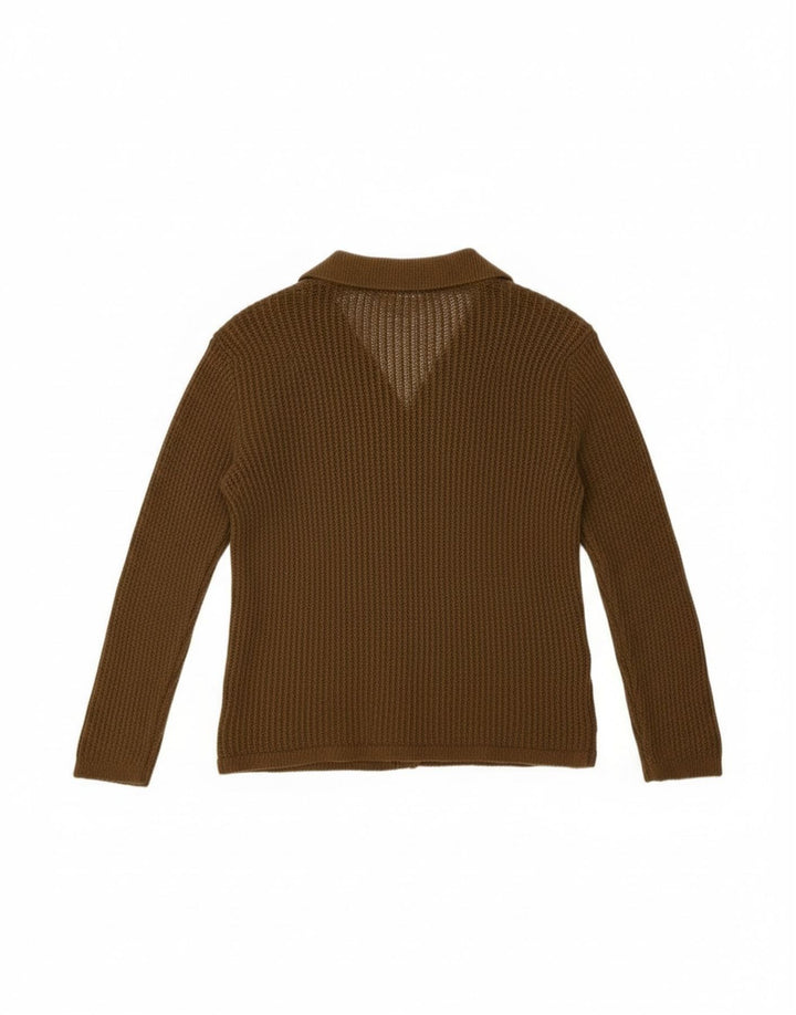 Maglione cardigan oversize da donna Zara UK 10 piccolo verde