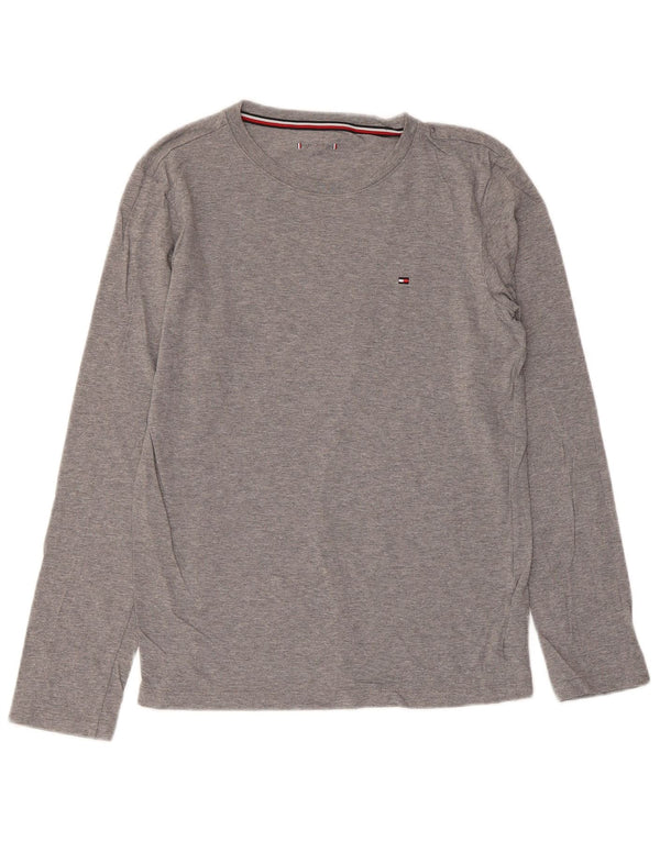 Tommy Hilfiger Top Bambino Manica Lunga 12-13 Anni Cotone Grigio