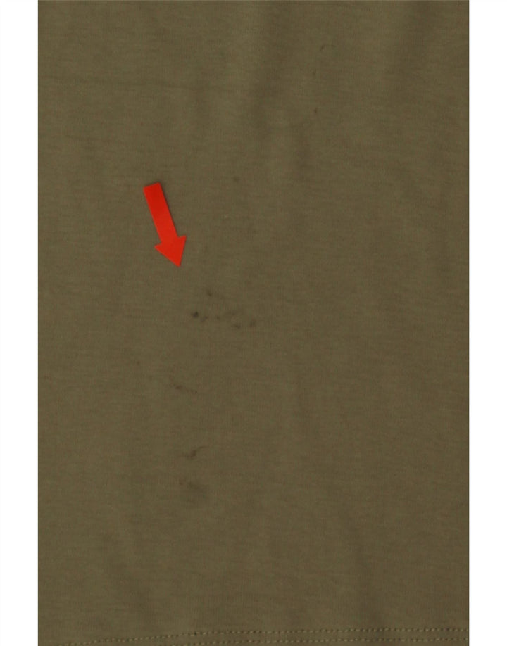 T-shirt da donna Invicta Top UK 8 Small in cotone kaki