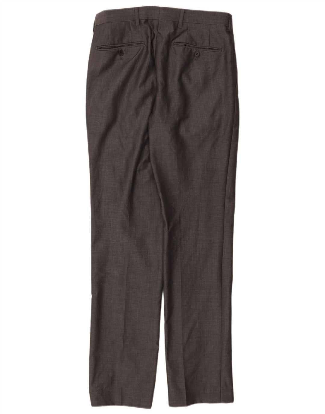 Pantaloni da abito dritti autografi da uomo Marks & Spencer W30 L33 in lana grigia