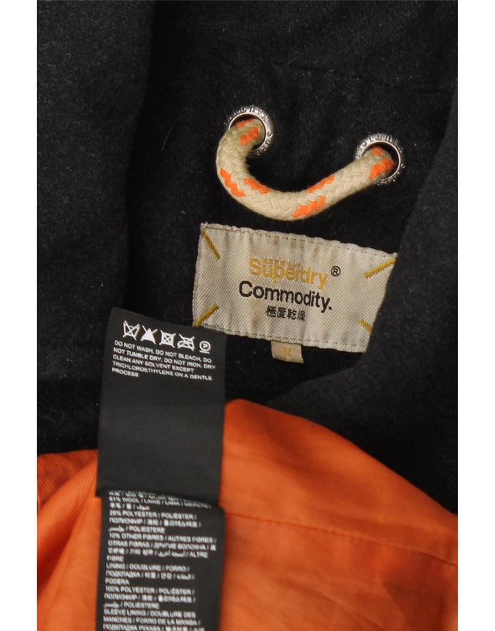 Cappotto da marinaio da uomo Commodity Superdry UK 38 Lana grigio medio