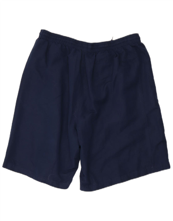 Pantaloncini sportivi grafici da uomo Umbro 2XL poliestere blu navy