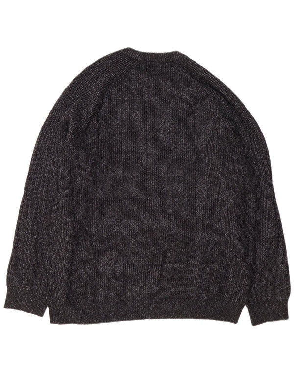 Maglione maglione girocollo da uomo Marks & Spencer 2XL poliammide screziato nero