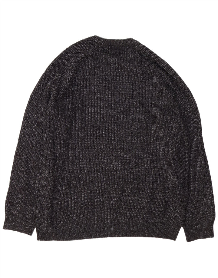 Maglione maglione girocollo da uomo Marks & Spencer 2XL poliammide screziato nero