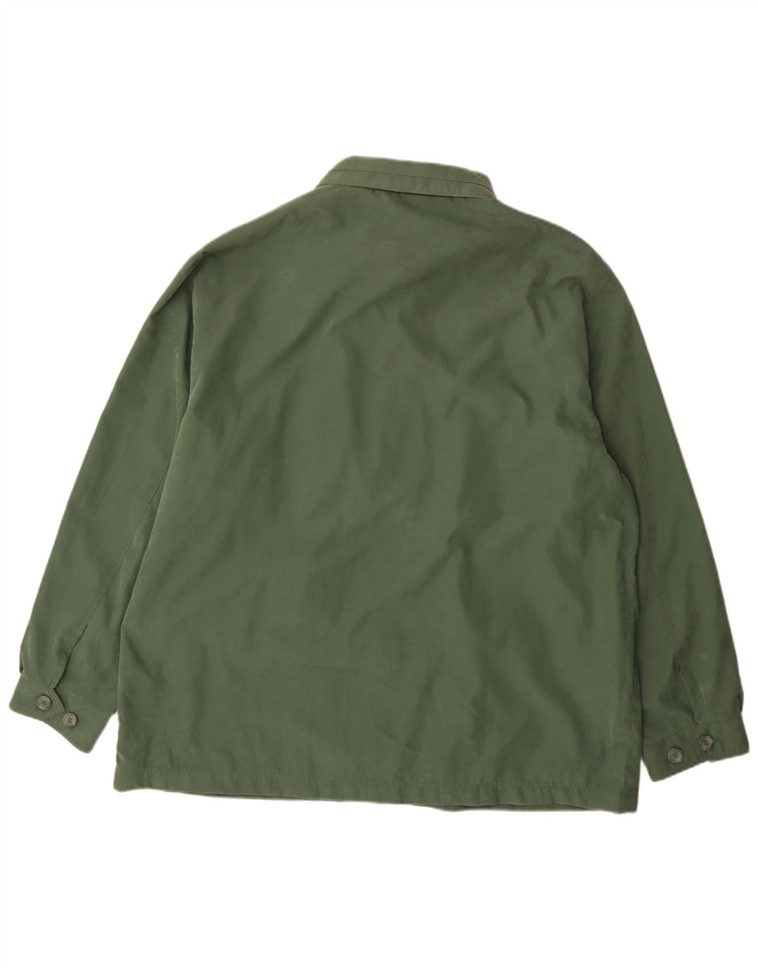 Giacca utilitaria vintage da uomo UK 50 5XL poliestere verde