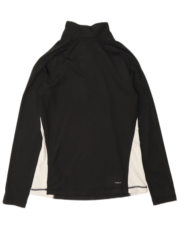 Top da tuta con grafica pullover da donna Adidas UK 12/14 medio nero