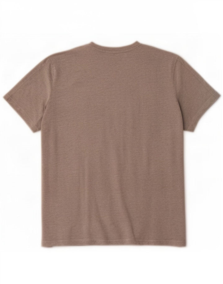 T-shirt grafica da uomo Benetton Top grande in cotone chiazzato grigio