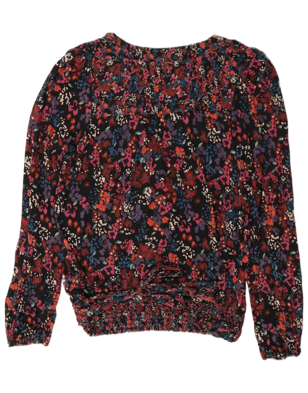 Camicetta a maniche lunghe da donna Fat Face Top UK 12 Medio multicolore floreale