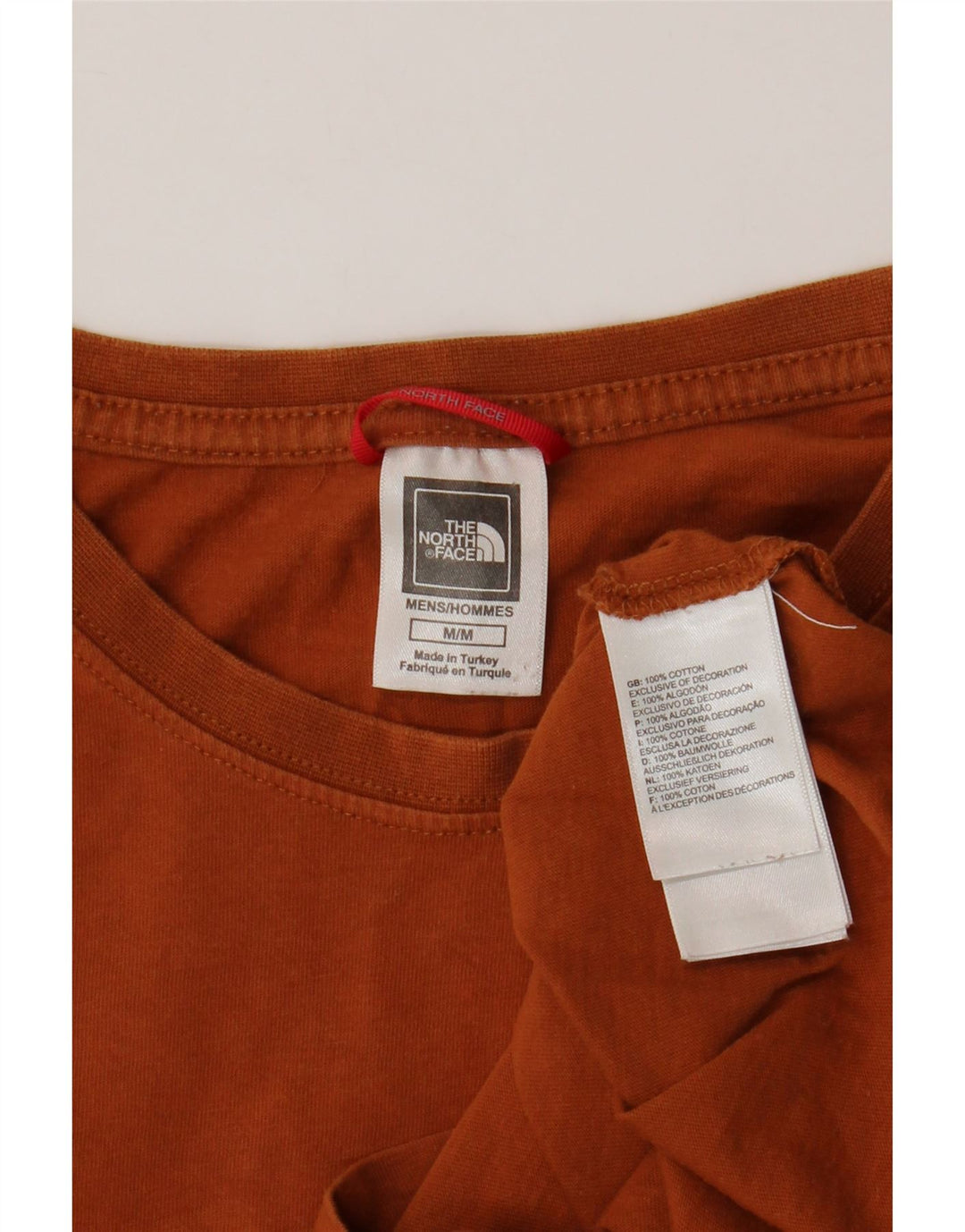 T-shirt grafica da uomo The North Face Top in cotone arancione medio