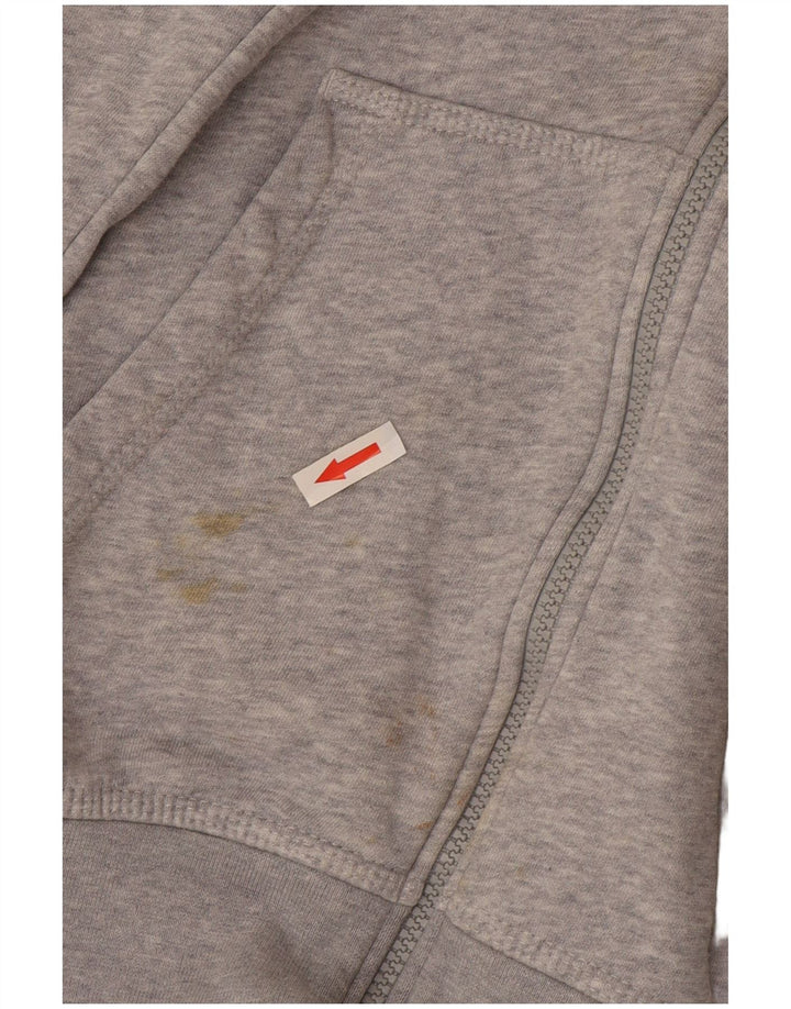 Felpa con cappuccio e zip Nike da uomo, piccola, in cotone grigio screziato