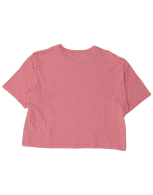 Maglietta corta con grafica Adidas per bambina 13-14 anni in cotone rosa