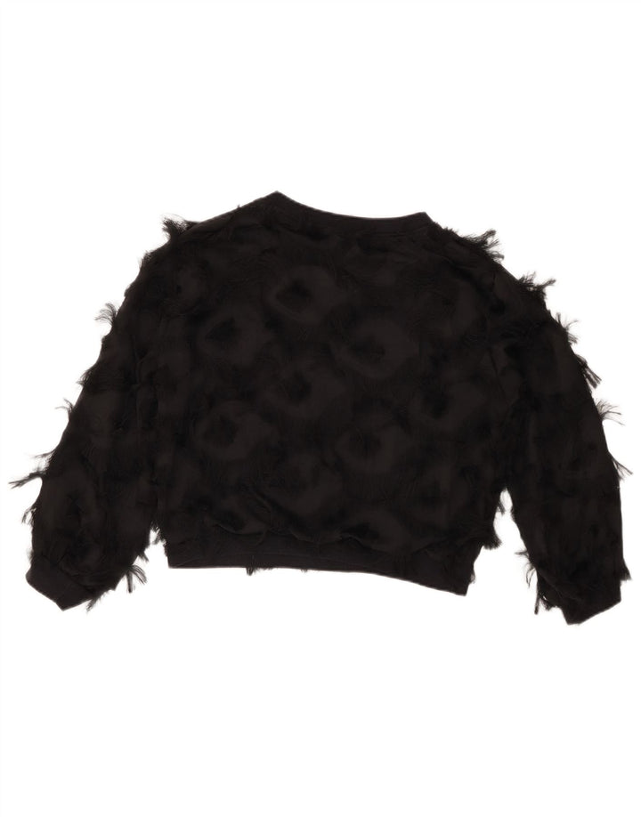 Felpa corta oversize da donna della nuova collezione UK 6 XS Nero