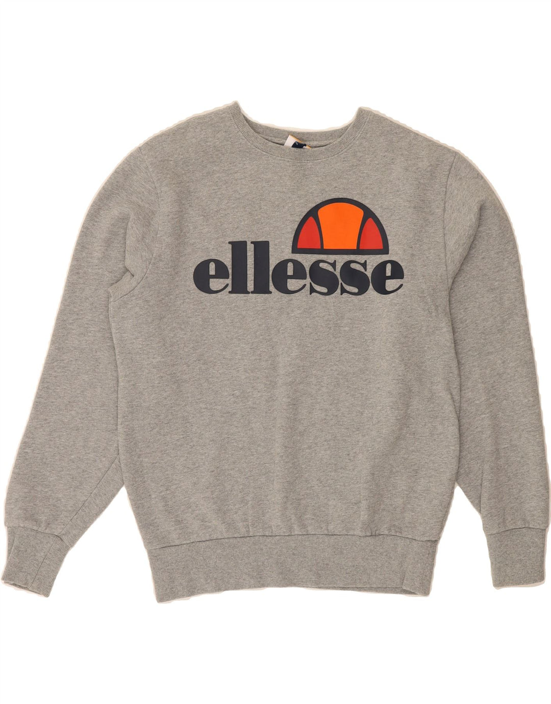 ELLESSE Mens Graphic Sweatshirt Jumper Large Grey Cotton Vintage Ellesse and Second-Hand Ellesse from Messina Hembry 
