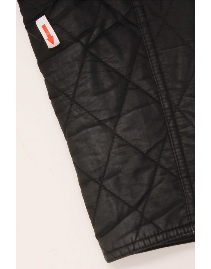 Giacca Parka trapuntata con cappuccio da donna Barbour UK 12 media nera