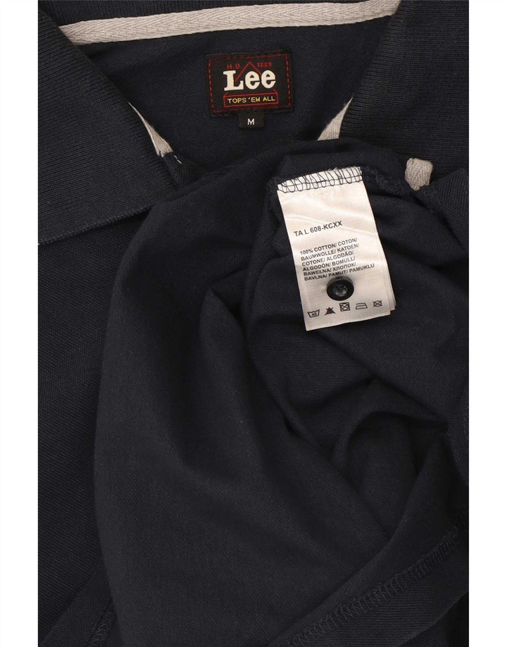 Polo da uomo Lee in cotone medio blu navy