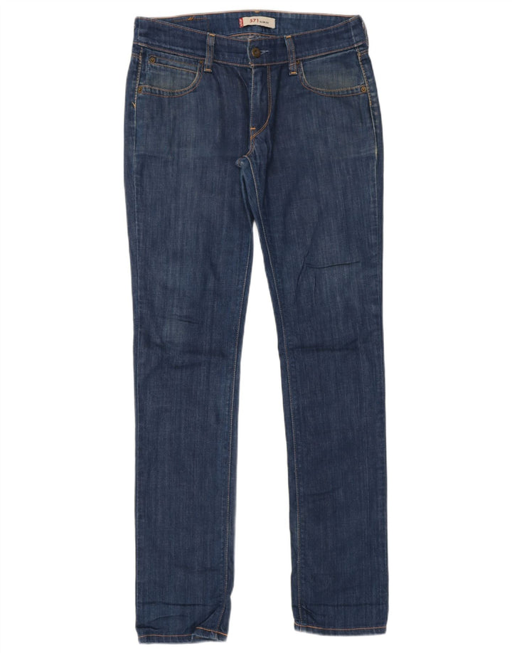 Jeans Levi's 571 Slim da donna W32 L34 cotone blu