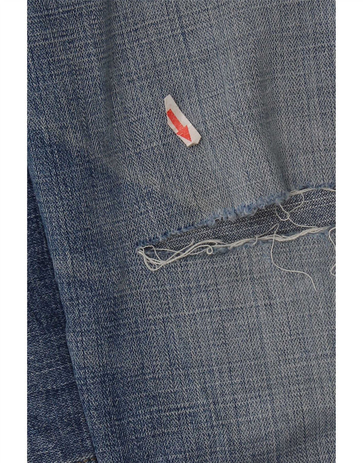 Jeans dritti Wrangler da uomo Texas invecchiati W40 L32 cotone blu