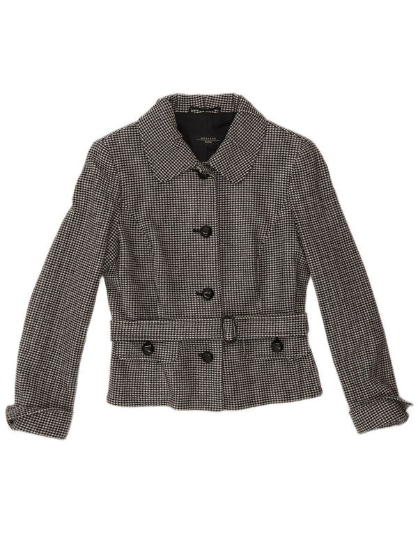 MAX MARA set gonna da donna in 2 pezzi a 4 bottoni UK 10 piccolo W28 grigio classico