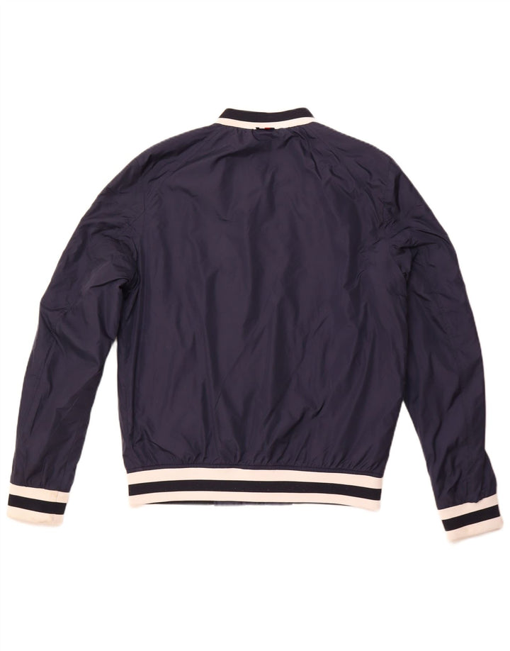 TOMMY HILFIGER Giubbotto bomber da donna UK 16 Large Blu Navy