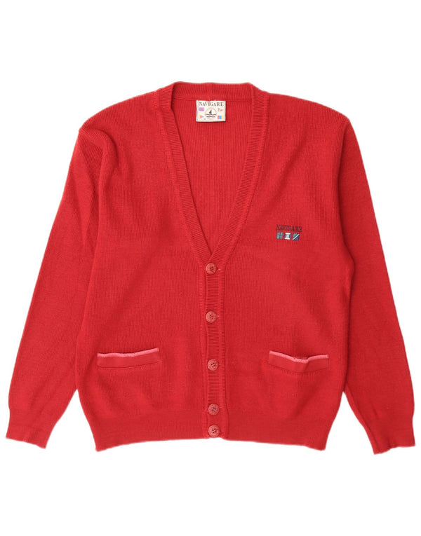 Maglione cardigan da uomo Navigare rosso medio