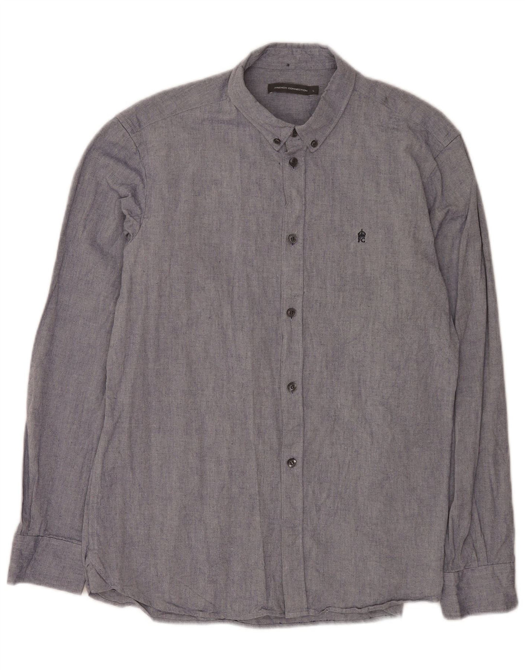 Camicia da uomo French Connection grande in cotone blu