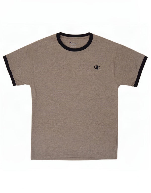 T-shirt da uomo Champion Top in cotone mélange grigio medio