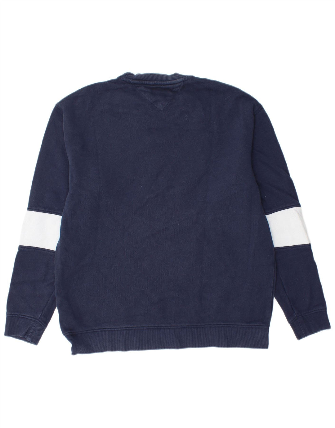 Tommy Hilfiger Uomo Felpa grafica Maglione Large Blu Navy Colourblock