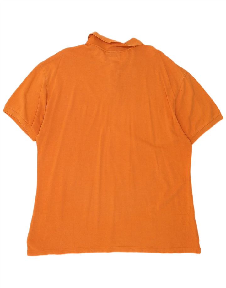 Polo da uomo Marlboro Classics 3XL in cotone arancione