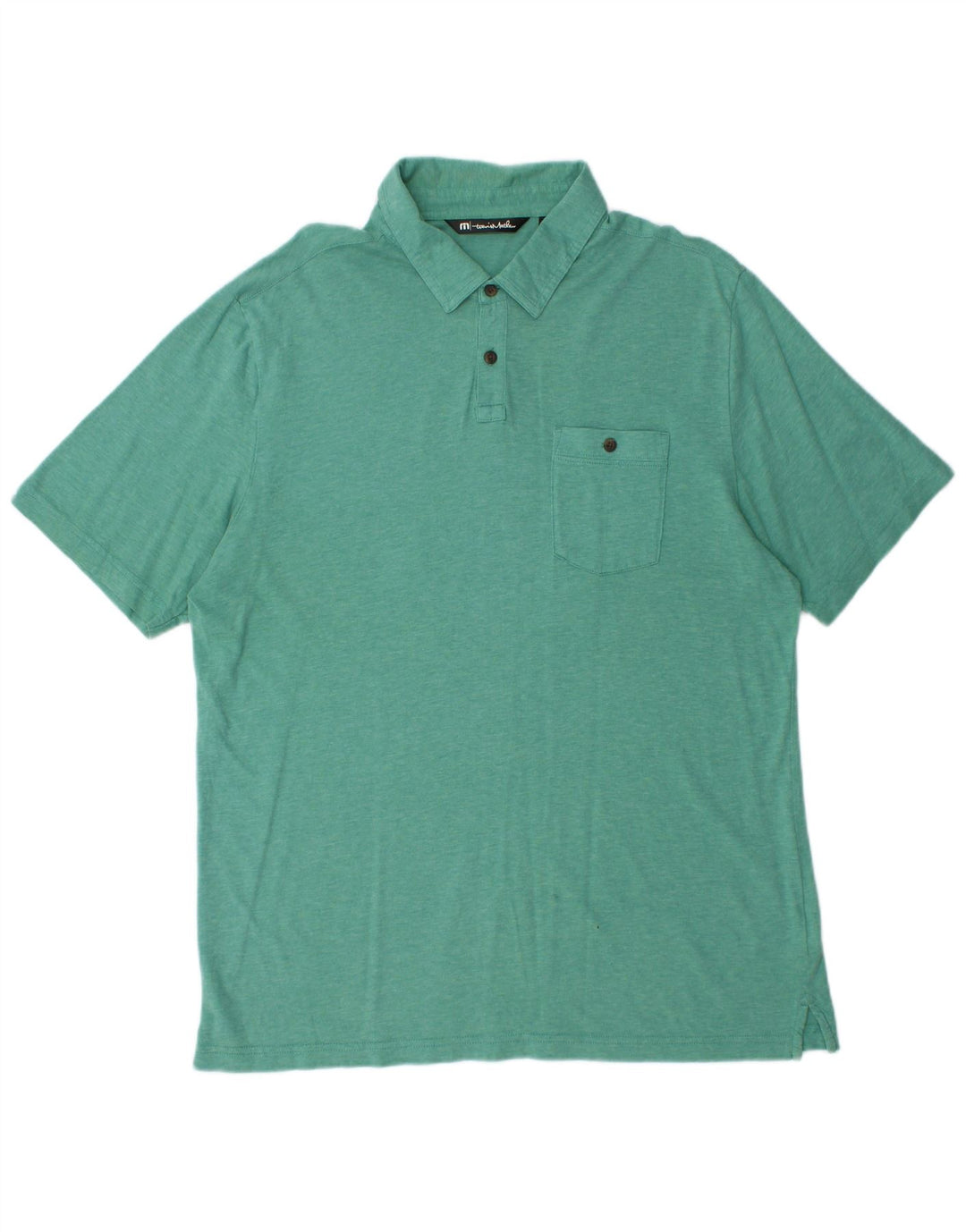 Polo da uomo Travis Mathew grande in cotone verde
