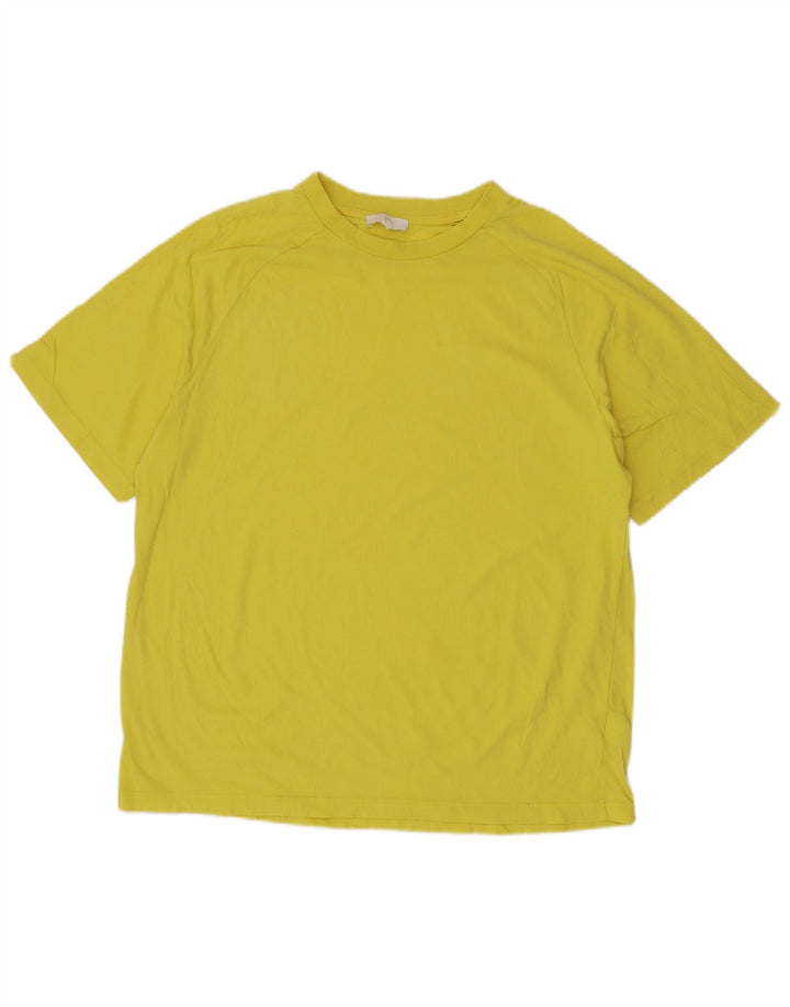 T-shirt da uomo Cos Top in cotone giallo medio