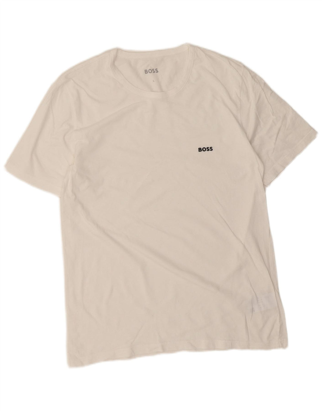 T-shirt da uomo Hugo Boss Top grande in cotone bianco