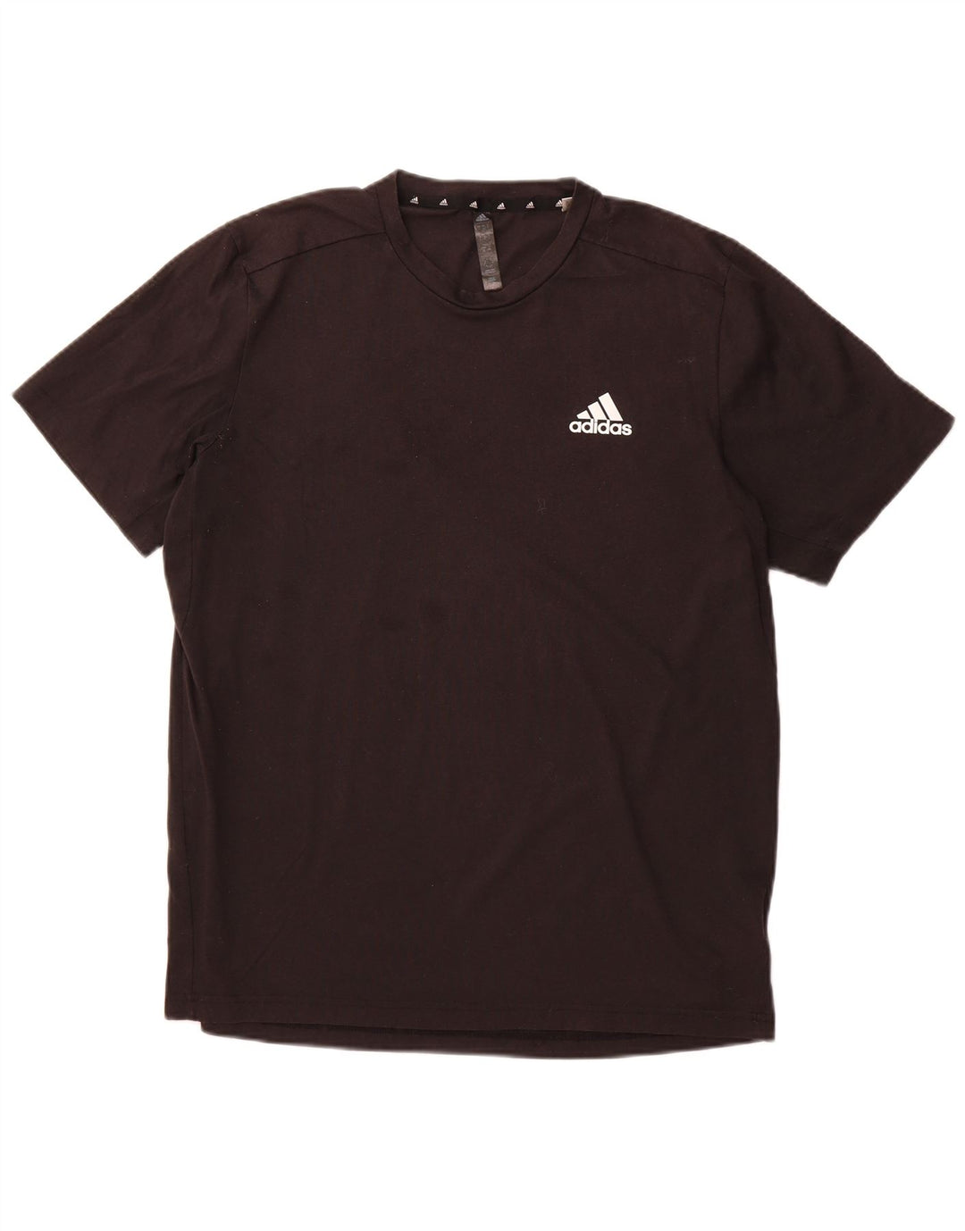 T-shirt ADIDAS da uomo Aeroready, grande, in poliestere nero