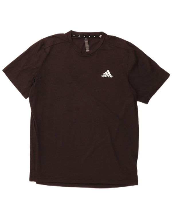 T-shirt ADIDAS da uomo Aeroready, grande, in poliestere nero