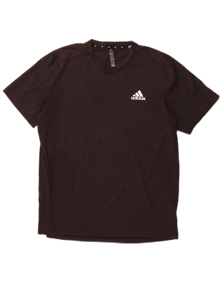 T-shirt ADIDAS da uomo Aeroready, grande, in poliestere nero