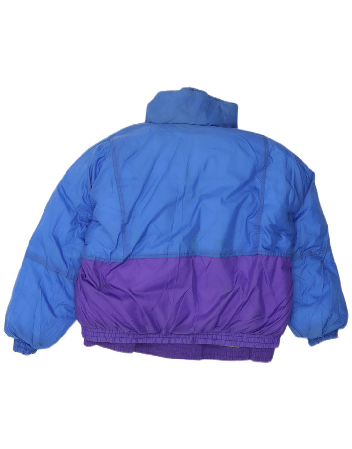 Giacca imbottita oversize con cappuccio da donna Eddie Bauer UK 16 Large Viola