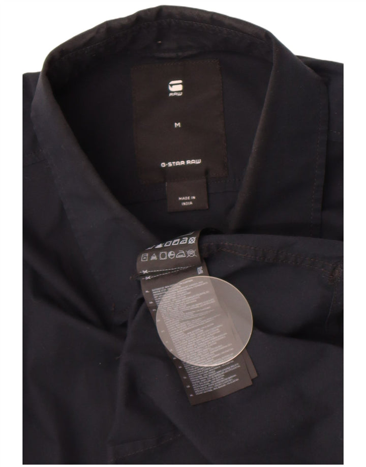 Camicia da uomo G-Star in cotone blu navy medio