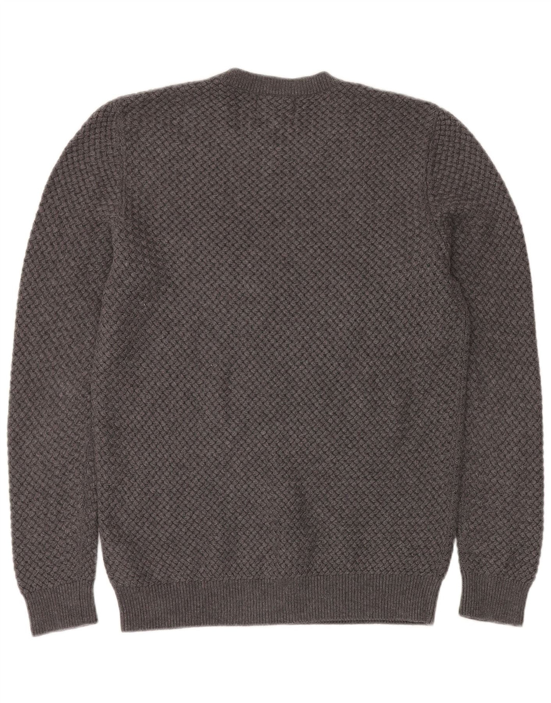 Maglione maglione girocollo da uomo FARHI in cotone grigio medio