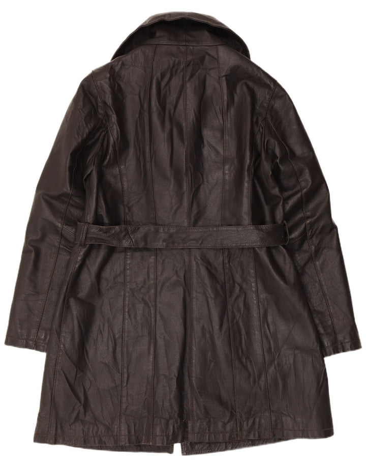 Cappotto In Pelle Donna Conbipel IT 48 XL Pelle Nera