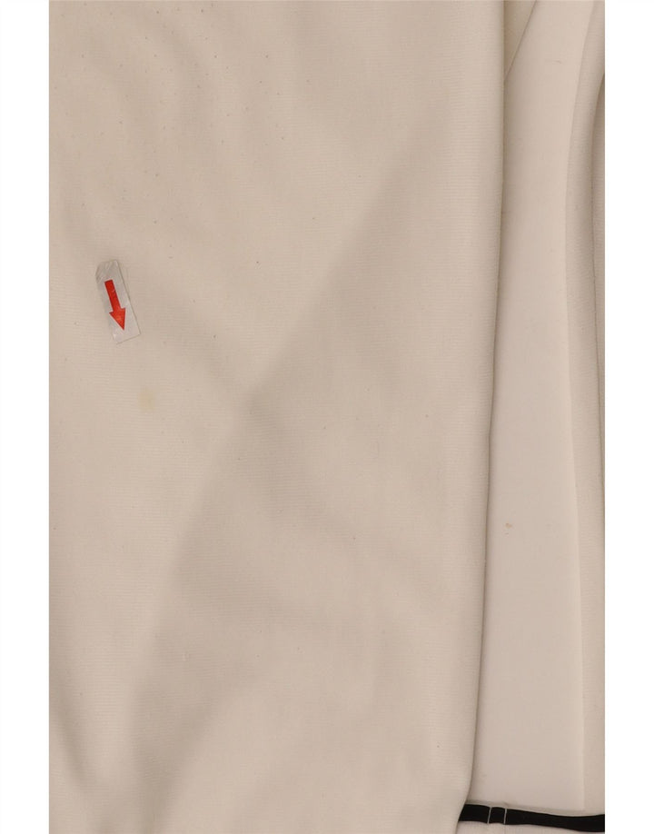 Pantaloni da tuta da uomo ADIDAS UK 42/44 Large in poliestere bianco sporco