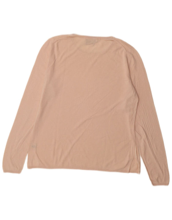 Massimo Dutti Maglione da donna con scollo a barchetta UK 16 Large Rosa