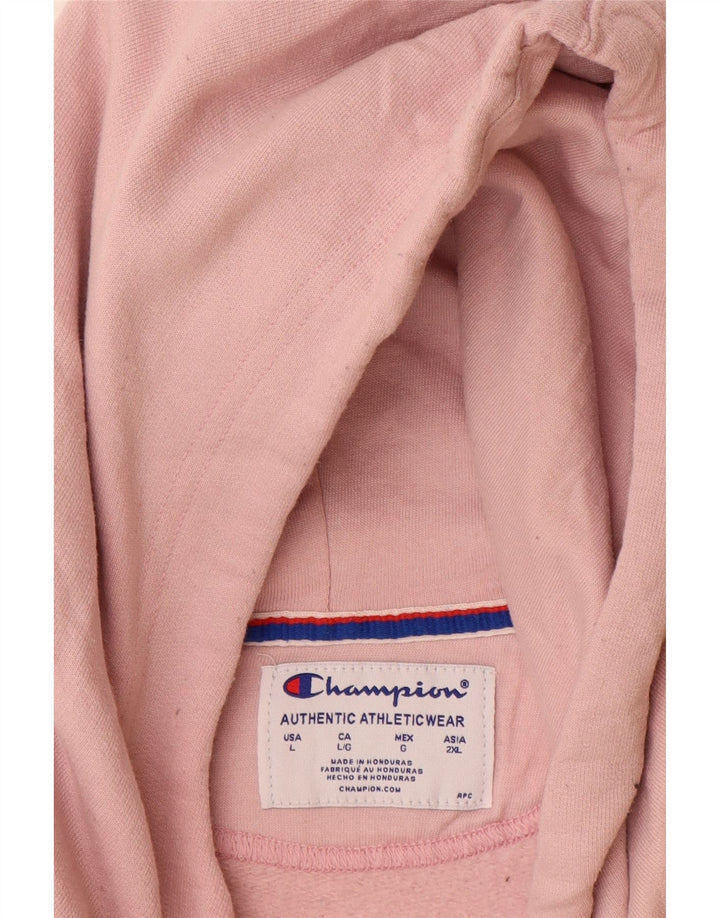Felpa con cappuccio grafica da donna Champion UK 16 grande poliestere rosa